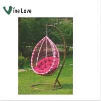 High Quality rattan wicker  Outdoor Beach Garden patio deck balcony waterproof  garden single adult swing hanging egg chair