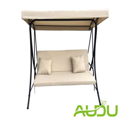 Audu Three Seats Steel Hanging Bed With Thickness Cushion