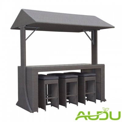 Audu Rattan furniture For Restaurant With Tent