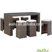 Audu Waterproof Rattan Skye-Outdoor Bar Stool