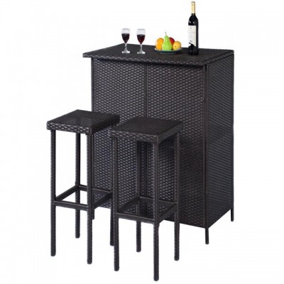 Audu Wicker Mini Bar Outdoor Gartenmbel