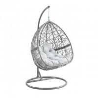 Audu Patio Rattan Swing Hanging Egg Chair